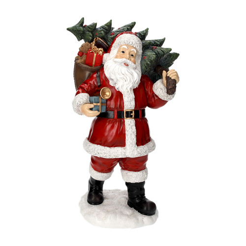 Babbo natale con albero doni - babbo, e