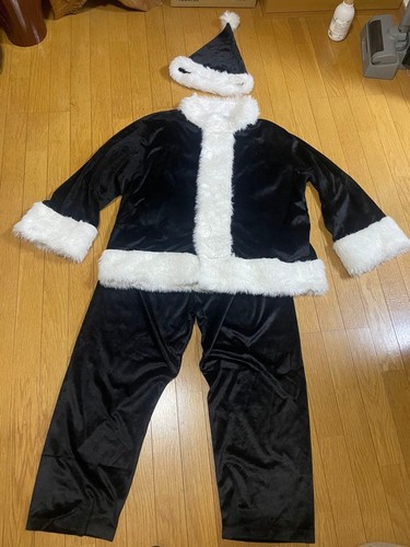 Set costume babbo natale nero - set,