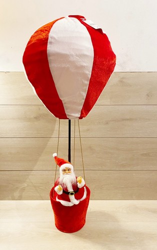 Babbo natale con - con, mongolfiera