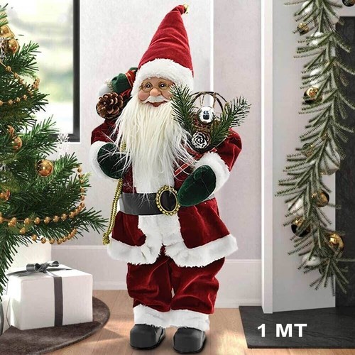 Statuina babbo natale classico - statuina,