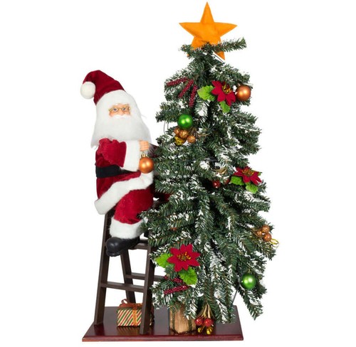 Statuina babbo natale - statuina, albero