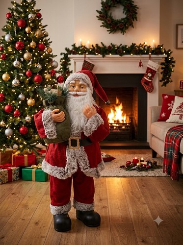Babbo natale 90cm - babbo, rosso