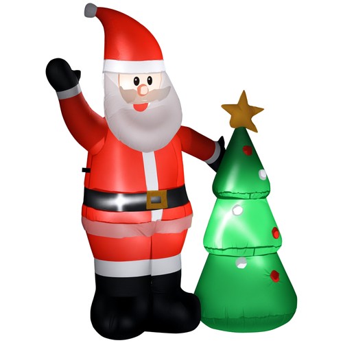 Homcom babbo natale gonfiabile - babbo,