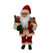 Babbo natale rosso con barba e