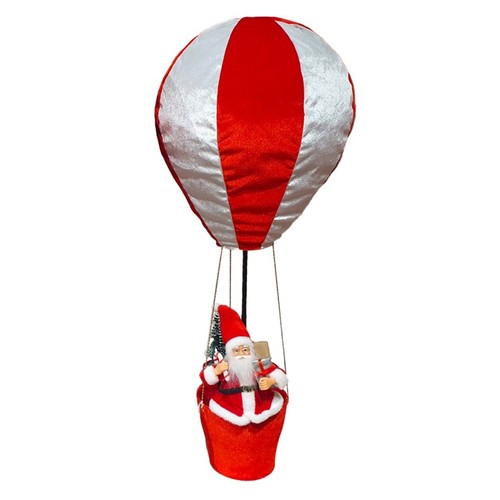 Babbo natale con mongolfiera - natale,