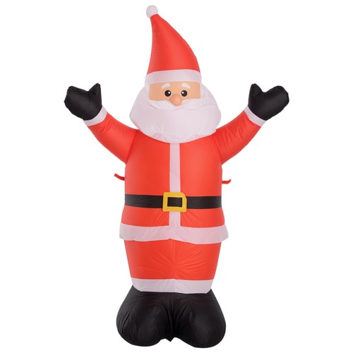 Homcom babbo natale gonfiabile - natale,