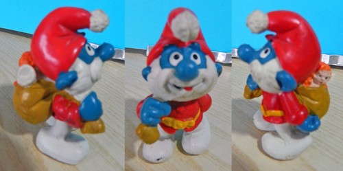 Grande puffo babbo natale - grande,